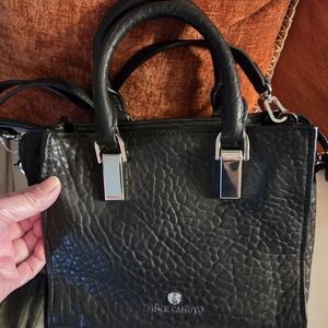 Vince Camuto Black Leather Handbag